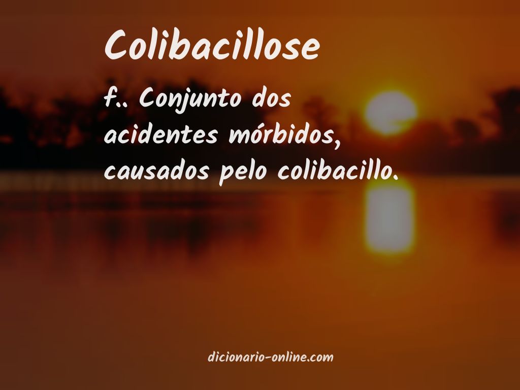 Significado de colibacillose