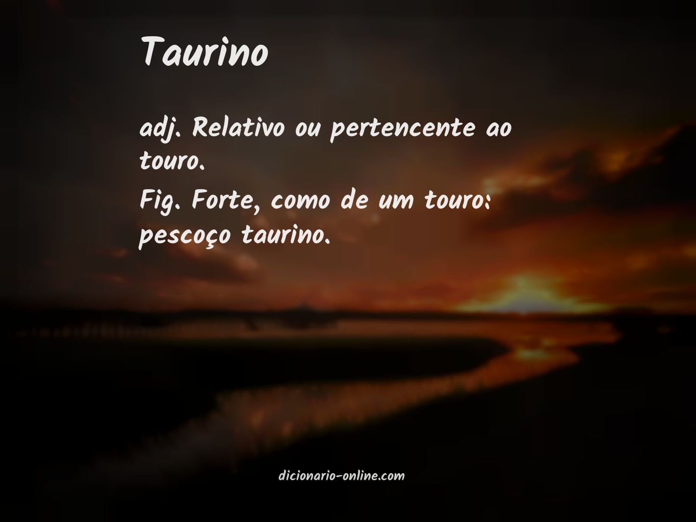 Significado de taurino