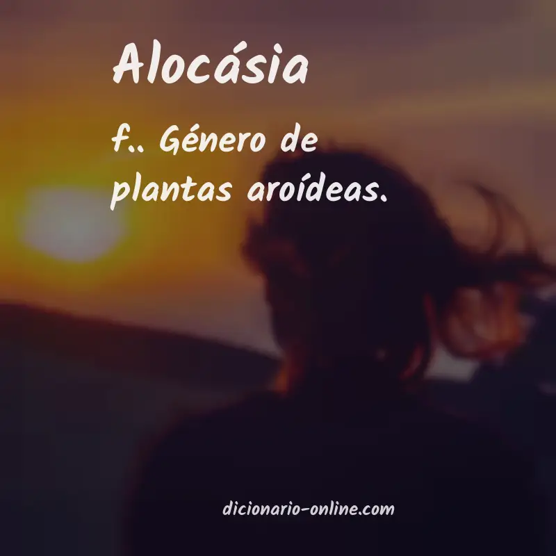 Significado de alocásia