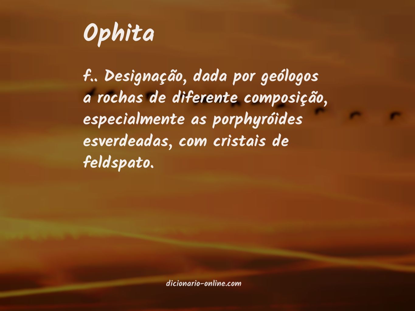 Significado de ophita