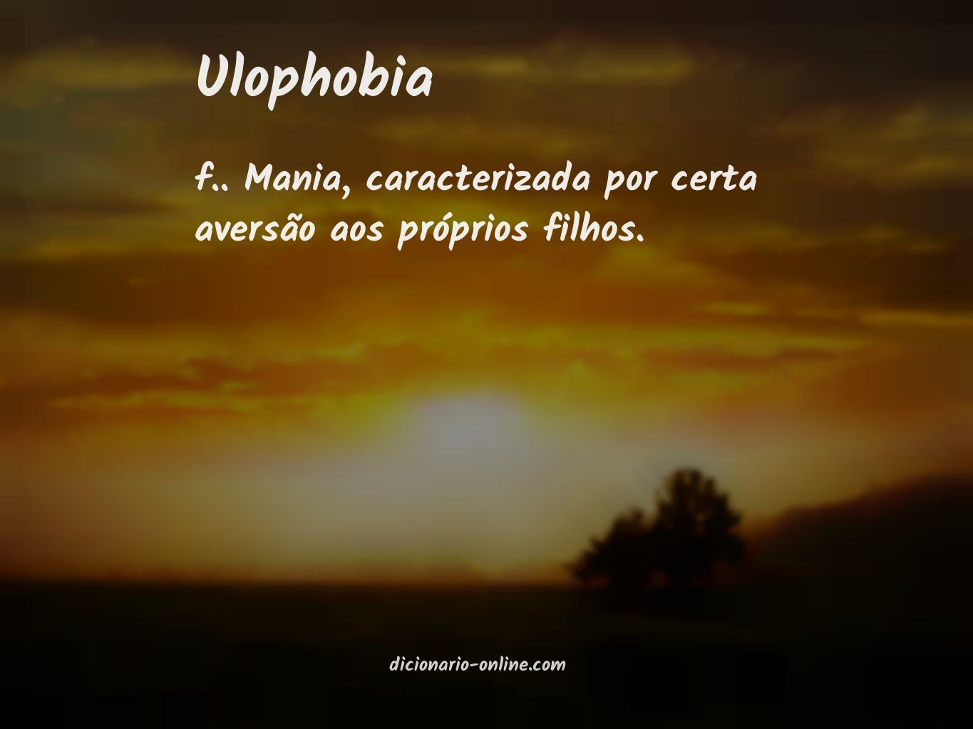 Significado de ulophobia