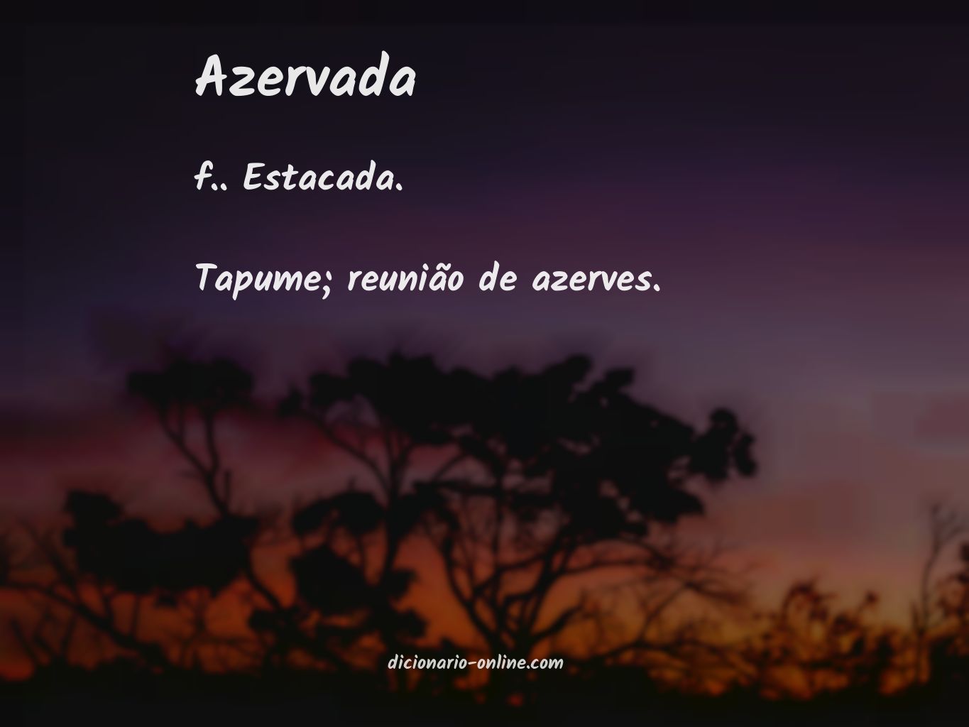 Significado de azervada