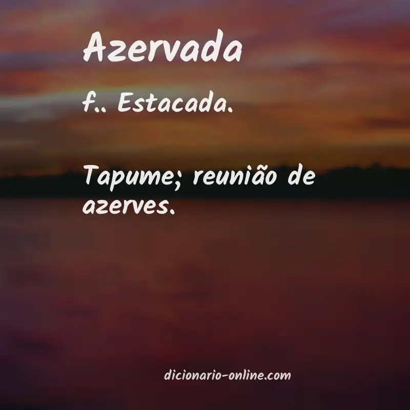 Significado de azervada