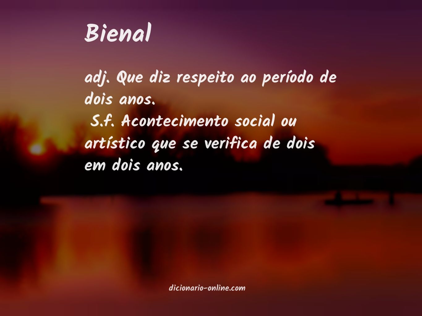 Significado de bienal