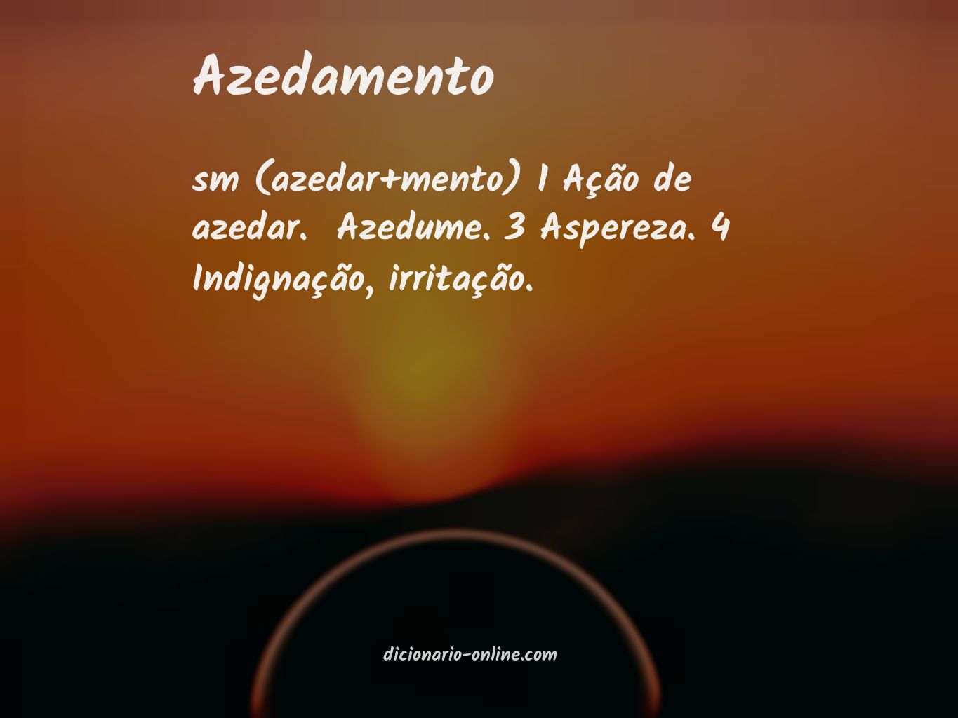 Significado de azedamento