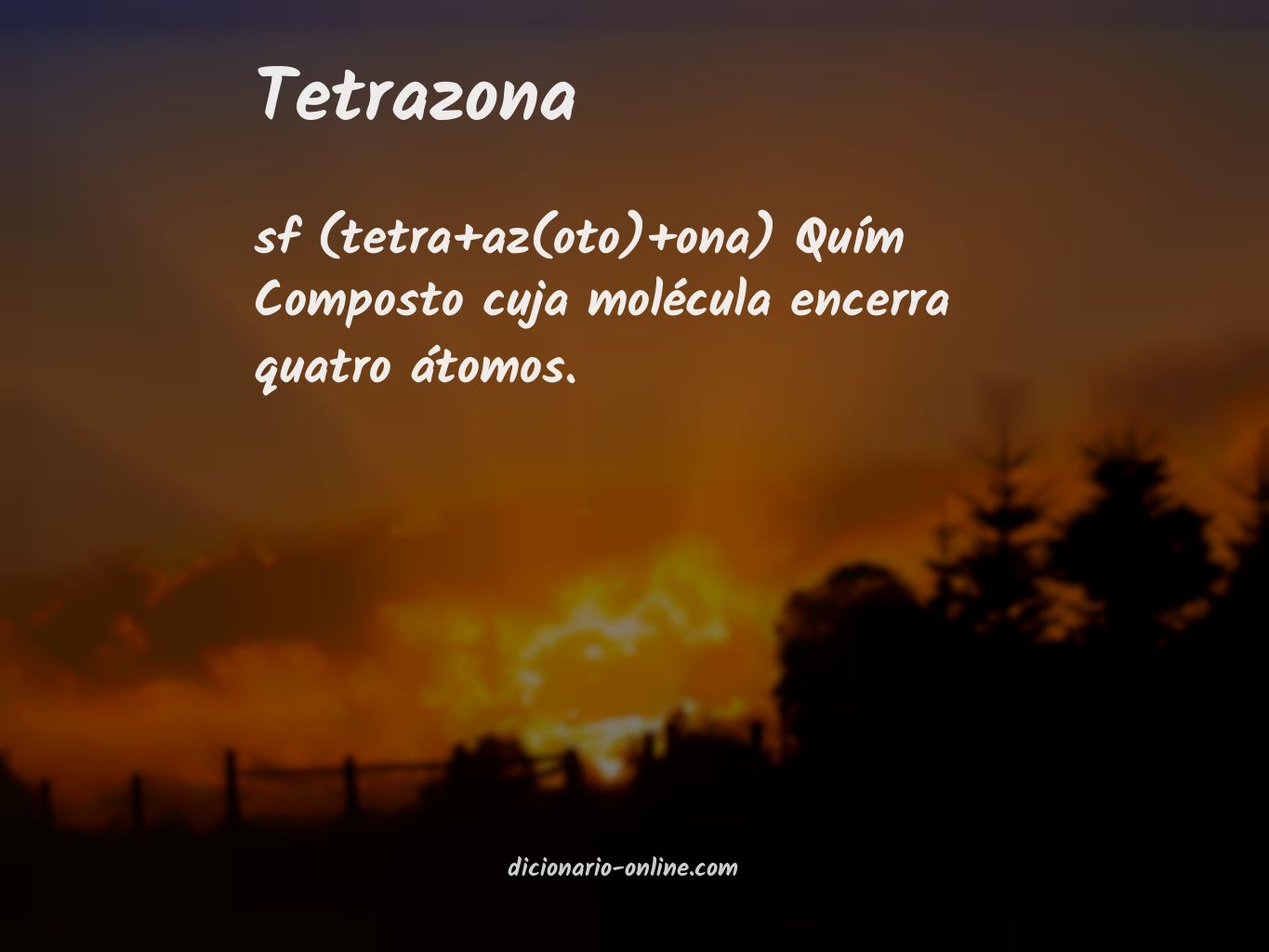 Significado de tetrazona