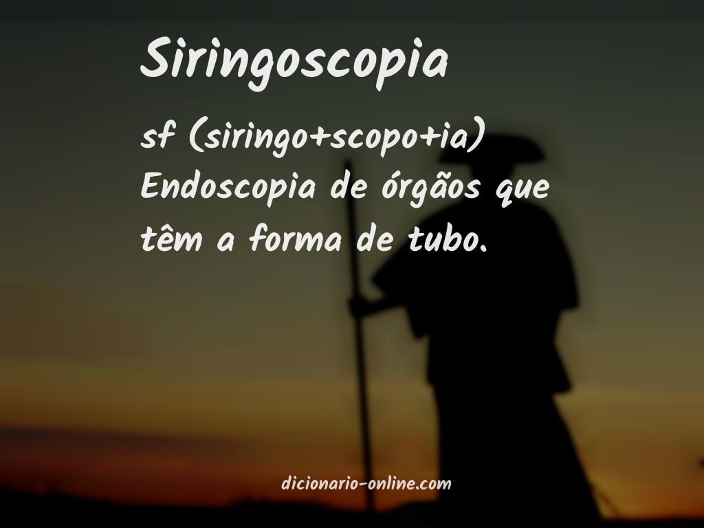 Significado de siringoscopia