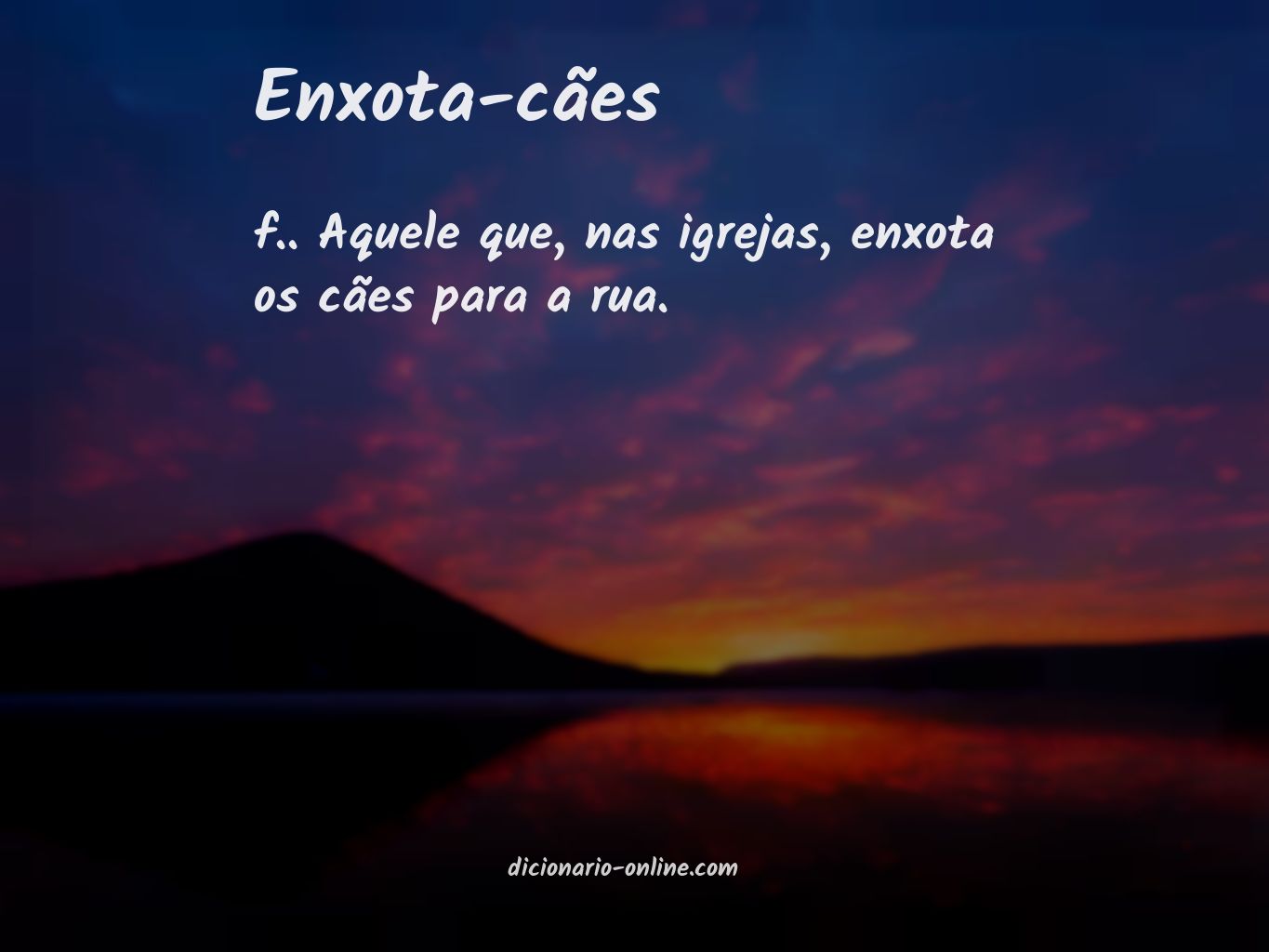 Significado de enxota-cães