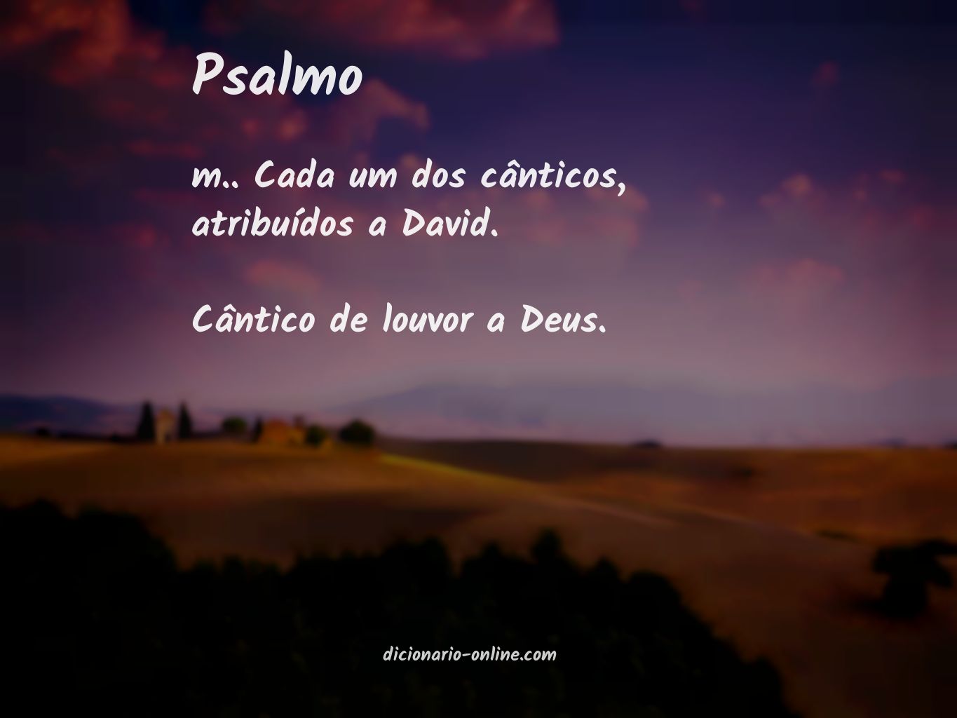 Significado de psalmo