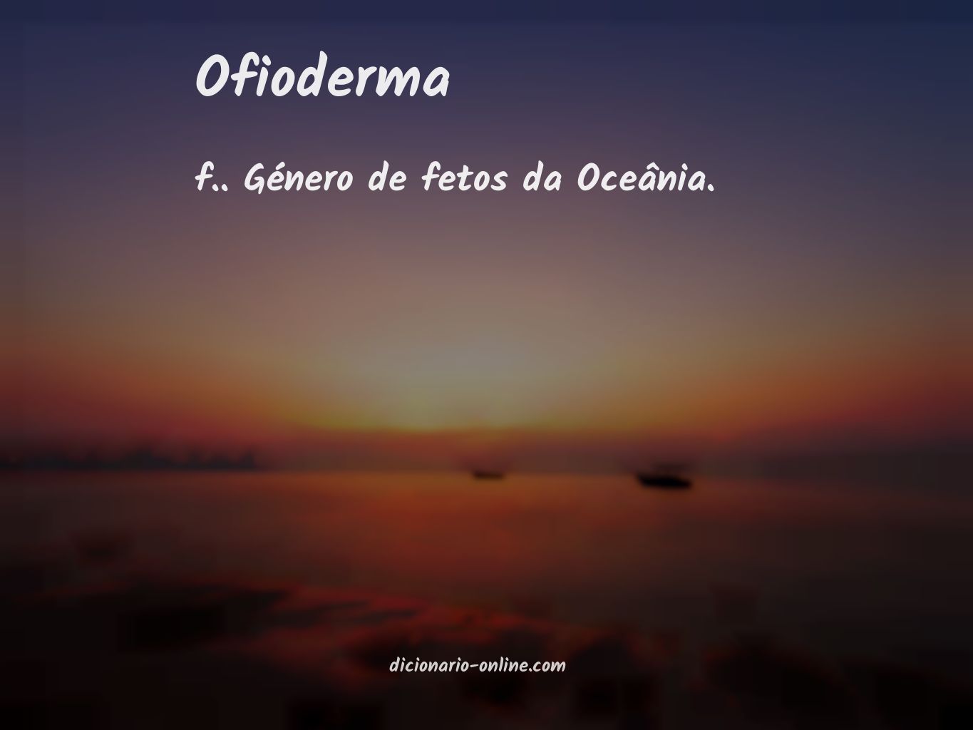 Significado de ofioderma