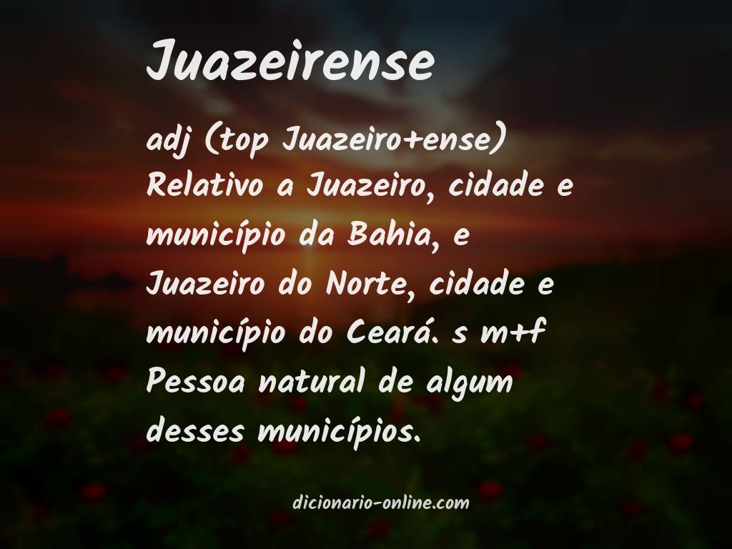 Significado de juazeirense