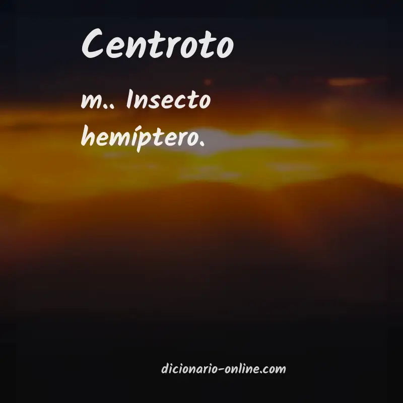 Significado de centroto