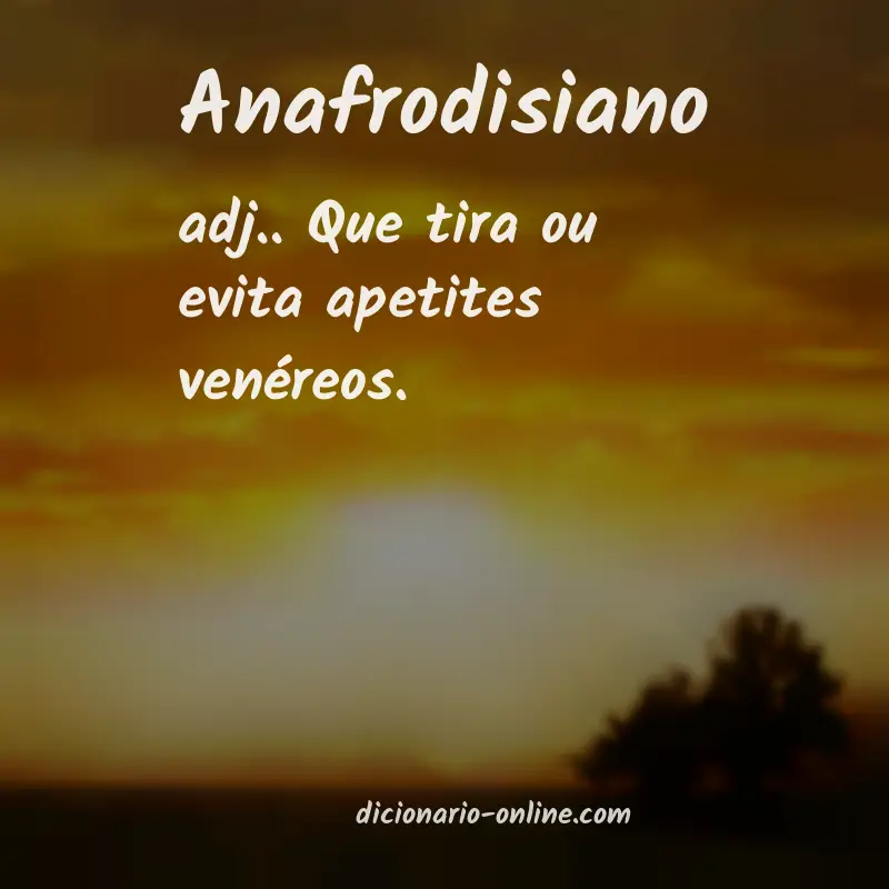 Significado de anafrodisiano