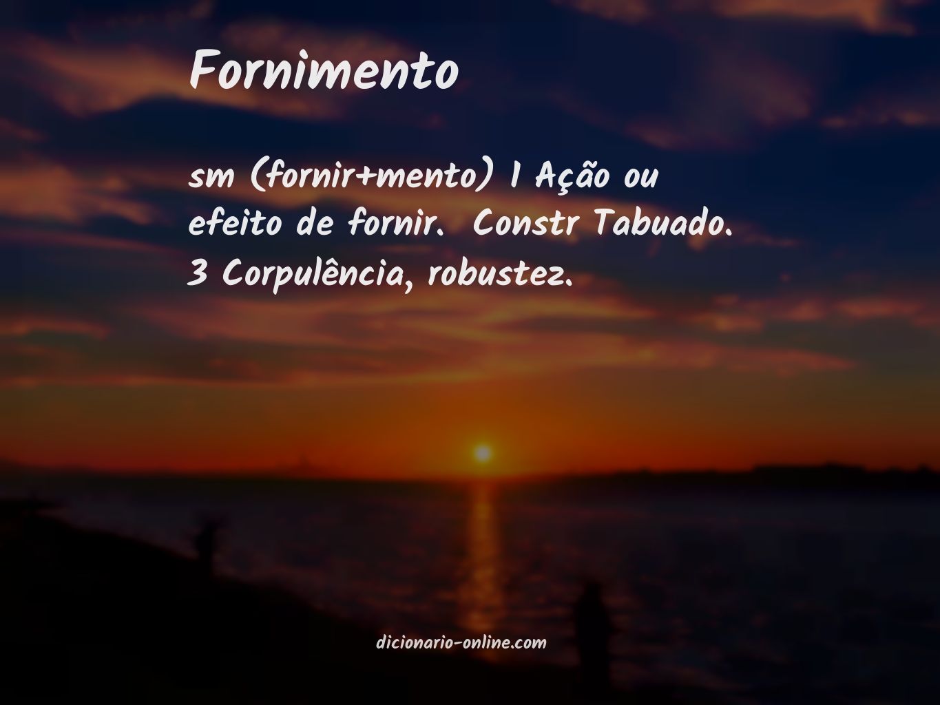 Significado de fornimento