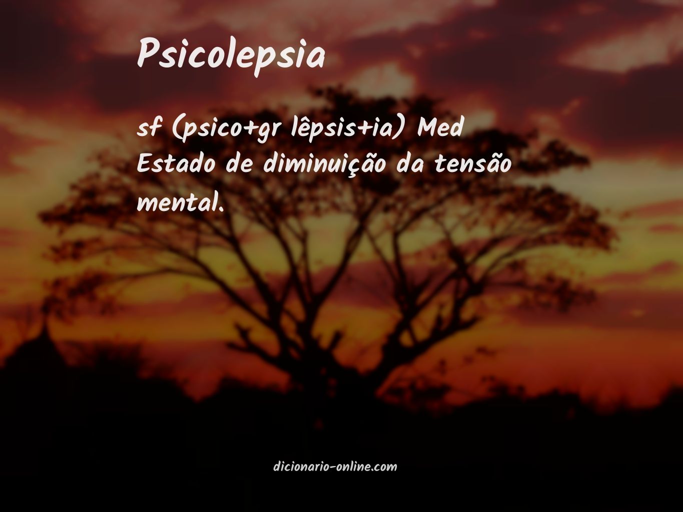 Significado de psicolepsia