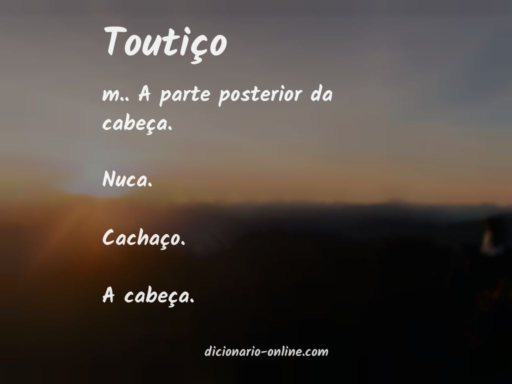 Significado de toutiço