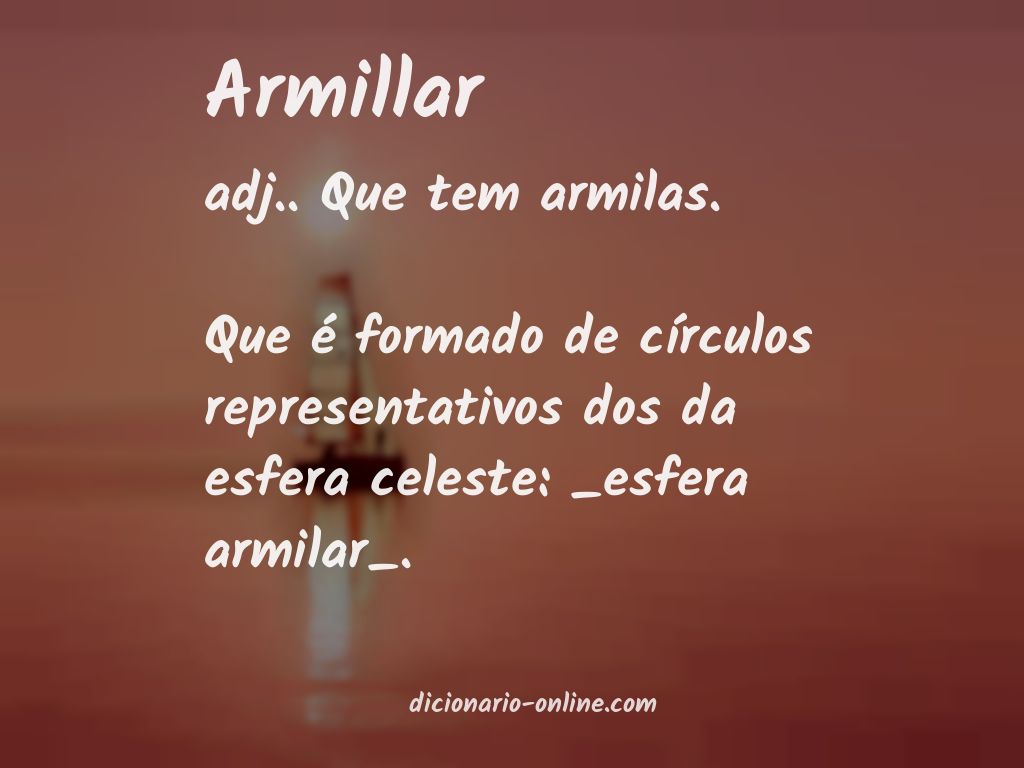 Significado de armillar