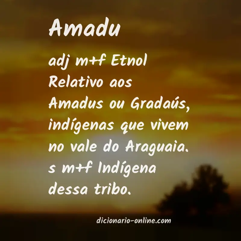 Significado de amadu