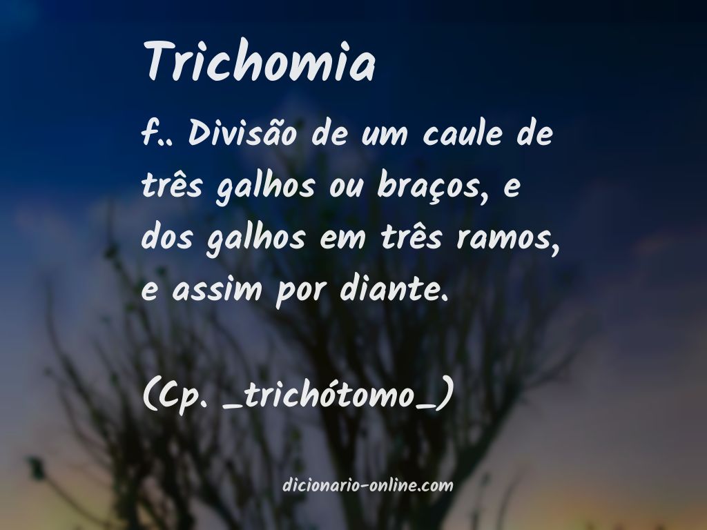 Significado de trichomia