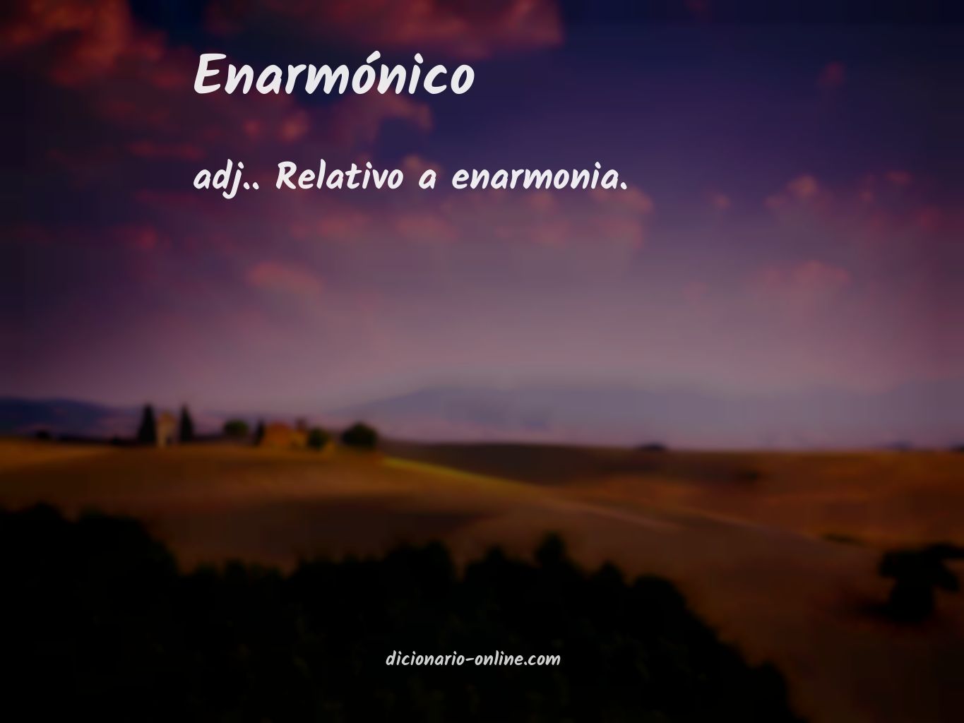 Significado de enarmónico