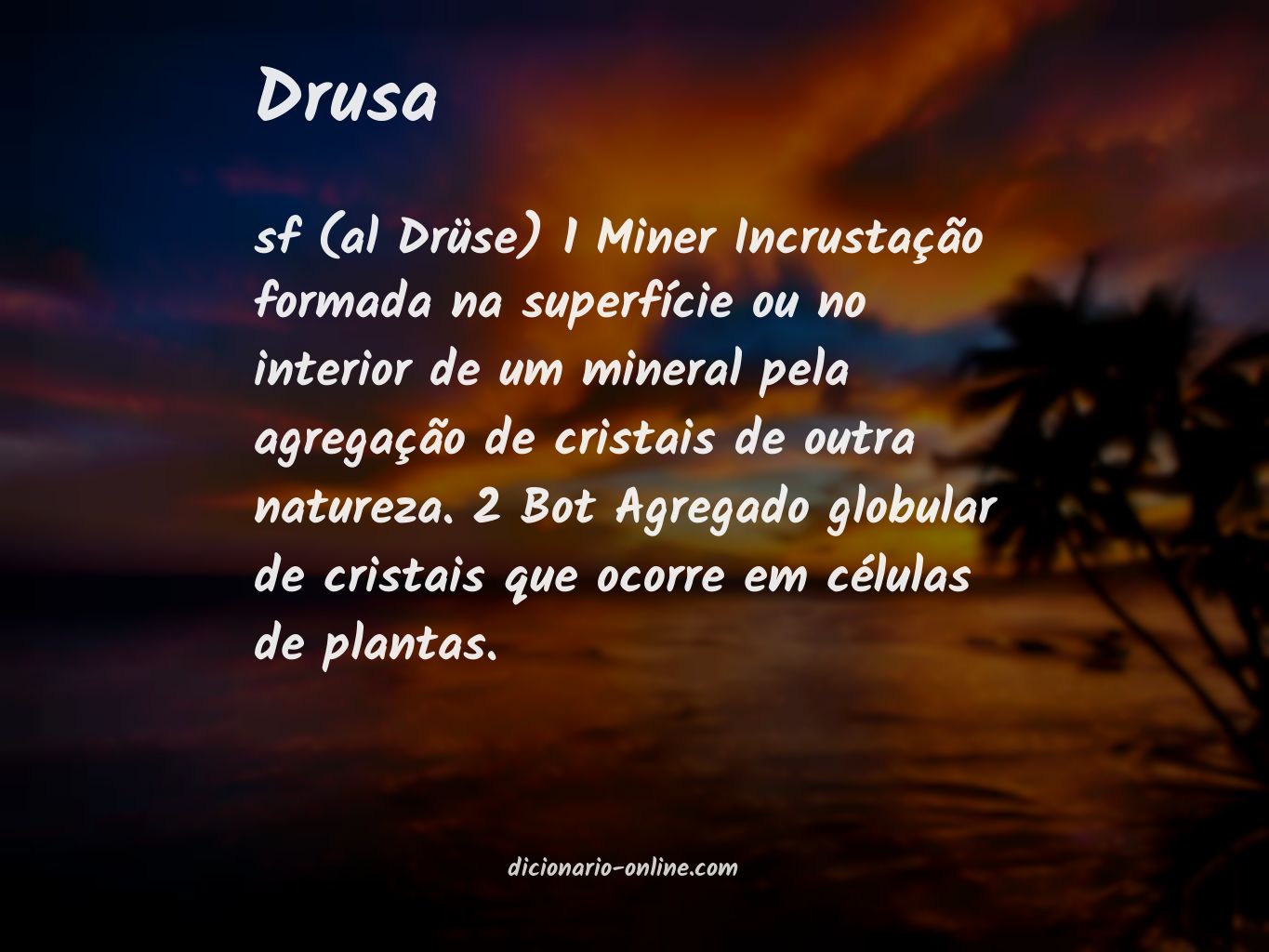 Significado de drusa