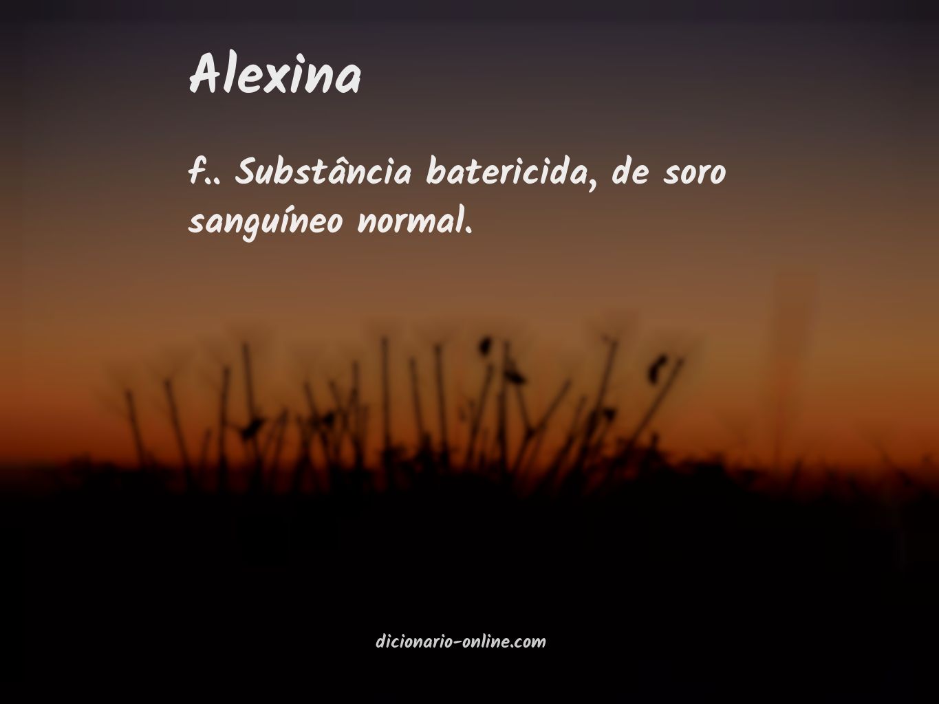 Significado de alexina