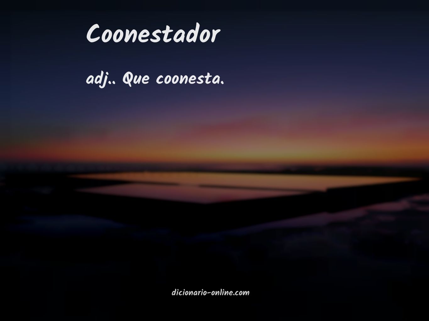 Significado de coonestador