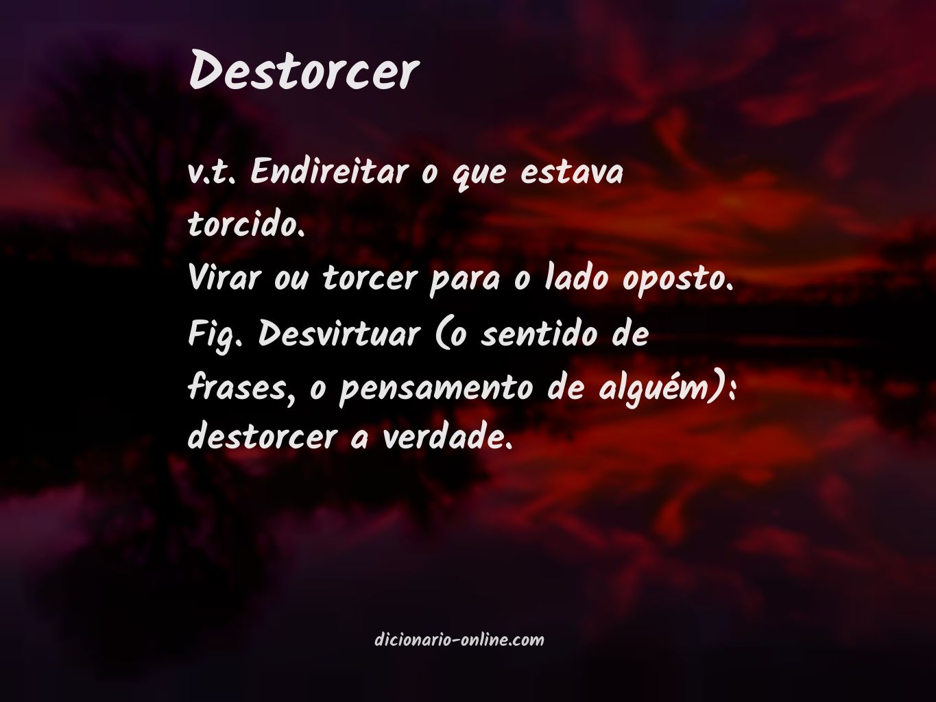 Significado de destorcer