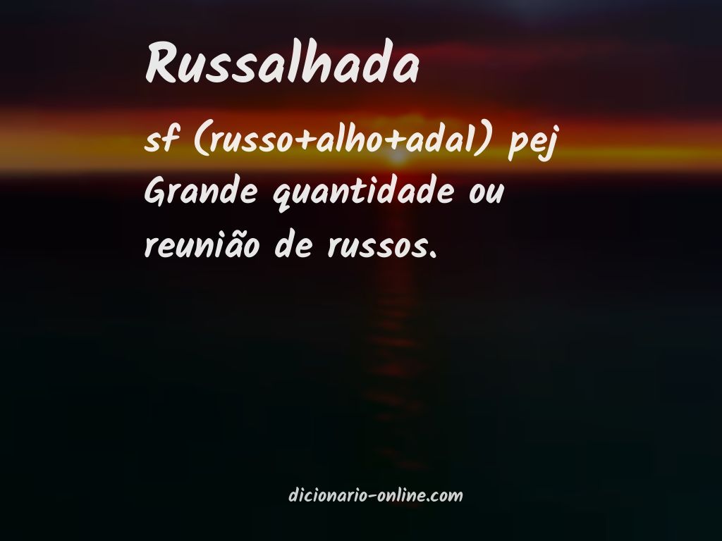 Significado de russalhada