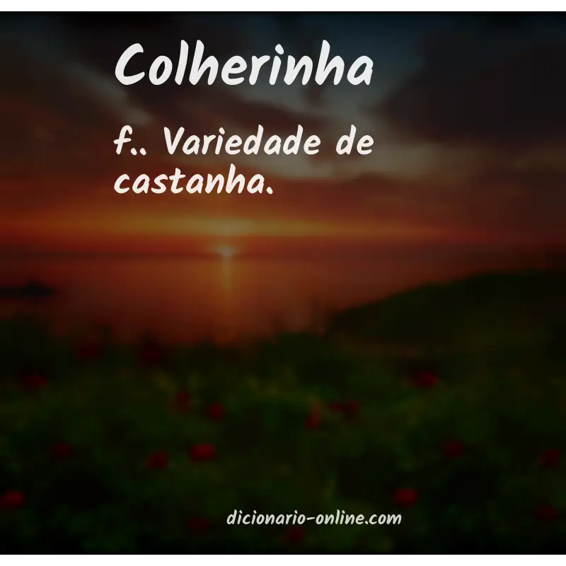 Significado de colherinha