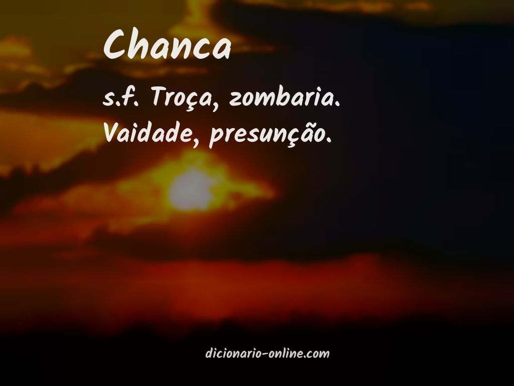 Significado de chanca