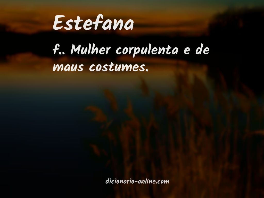 Significado de estefana