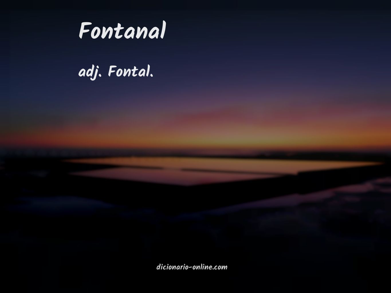 Significado de fontanal