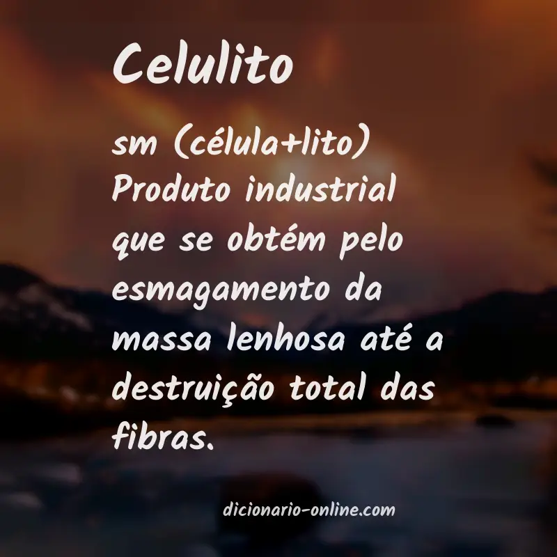 Significado de celulito