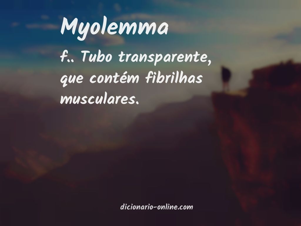 Significado de myolemma