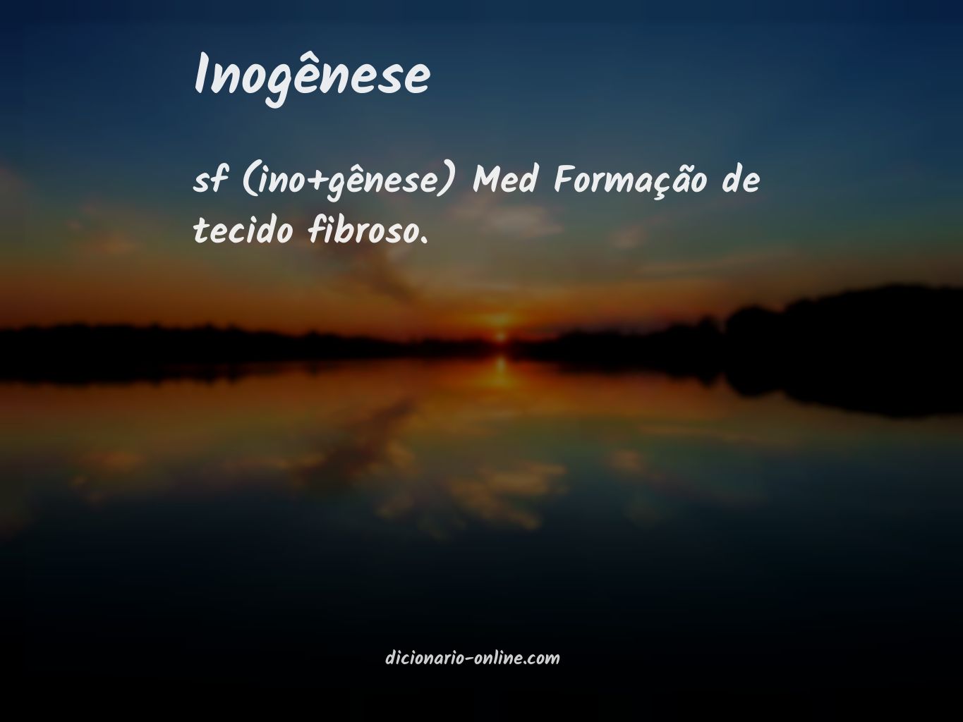 Significado de inogênese