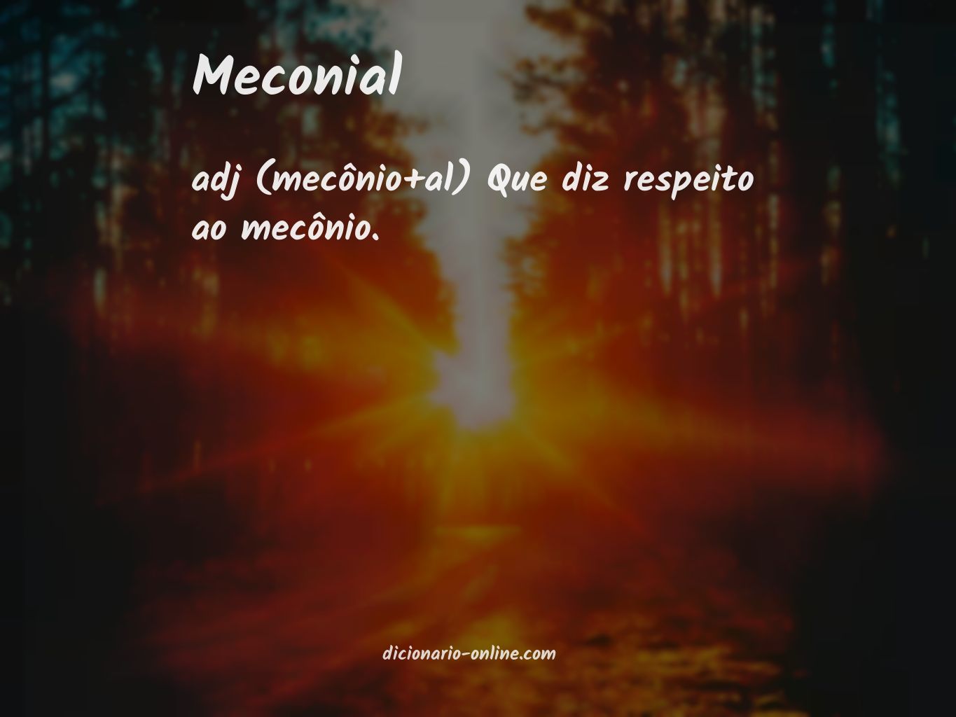 Significado de meconial