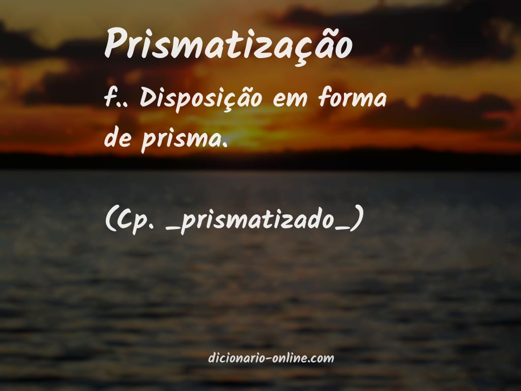 Significado de prismatização