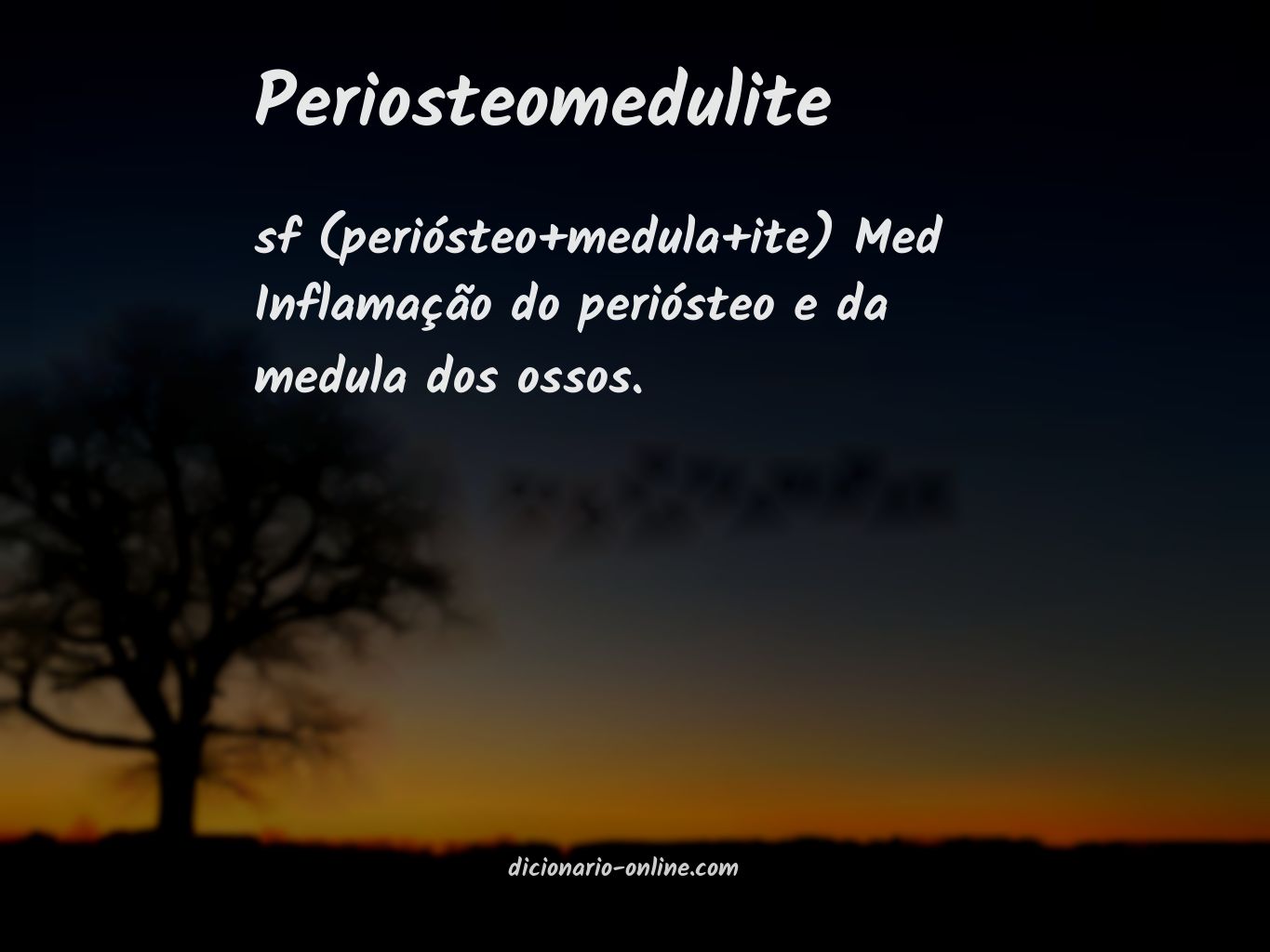 Significado de periosteomedulite