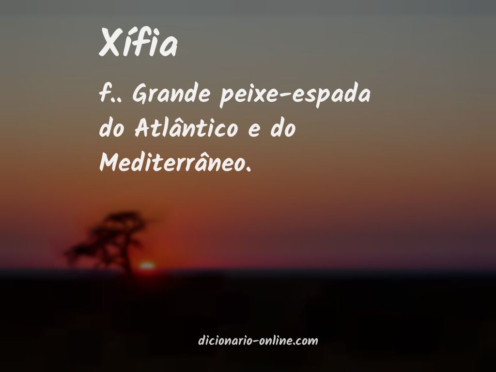 Significado de xífia