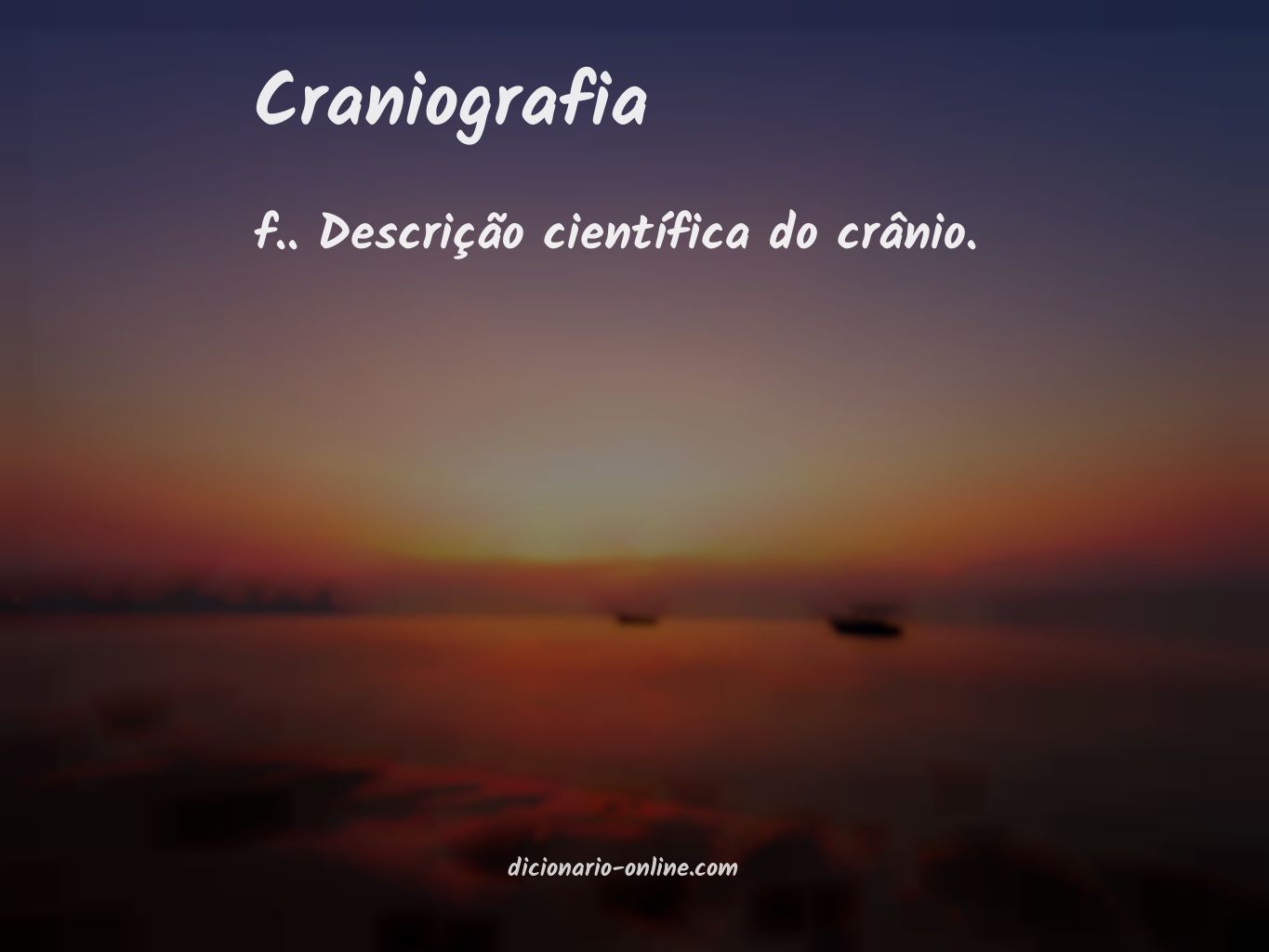 Significado de craniografia