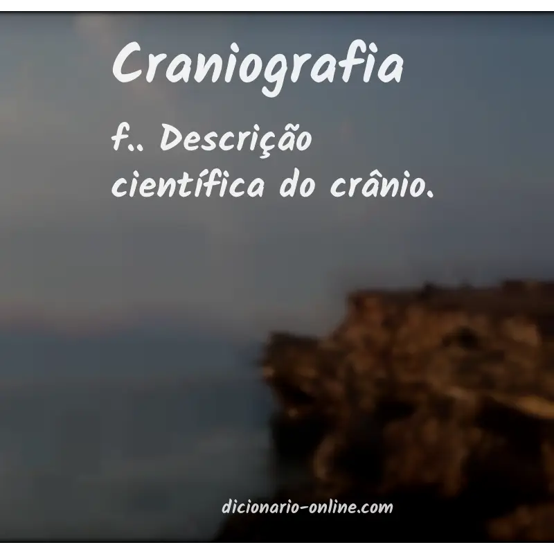 Significado de craniografia