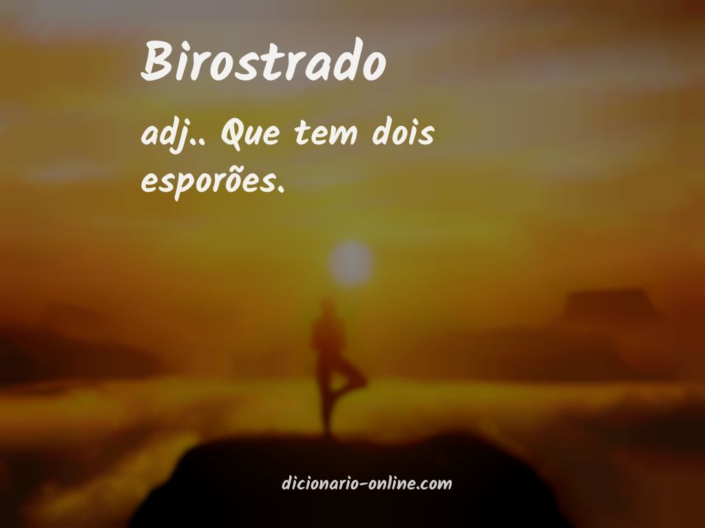 Significado de birostrado