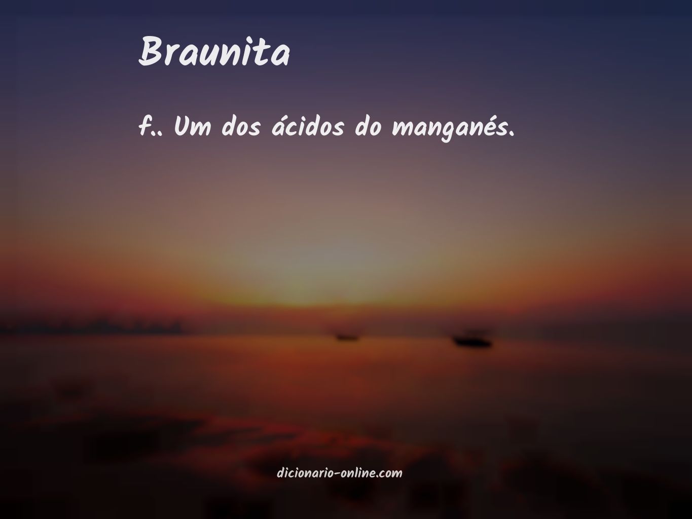 Significado de braunita