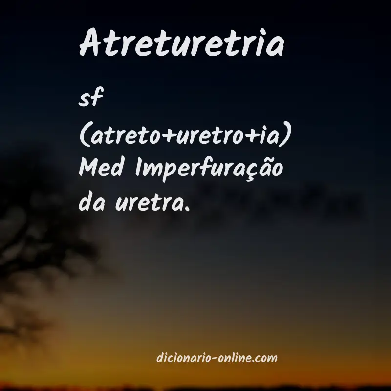 Significado de atreturetria