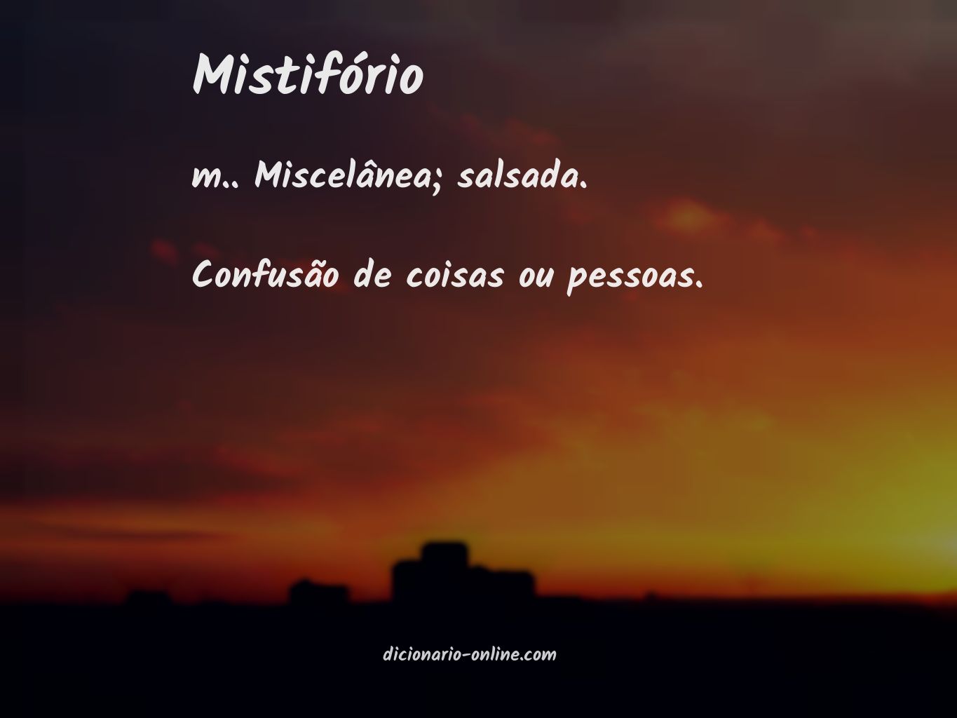 Significado de mistifório