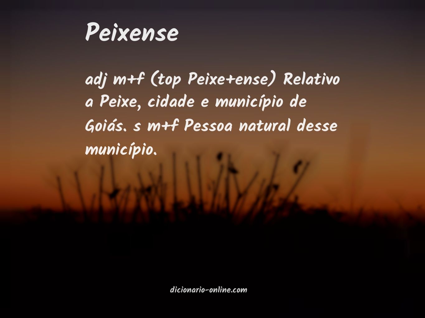 Significado de peixense