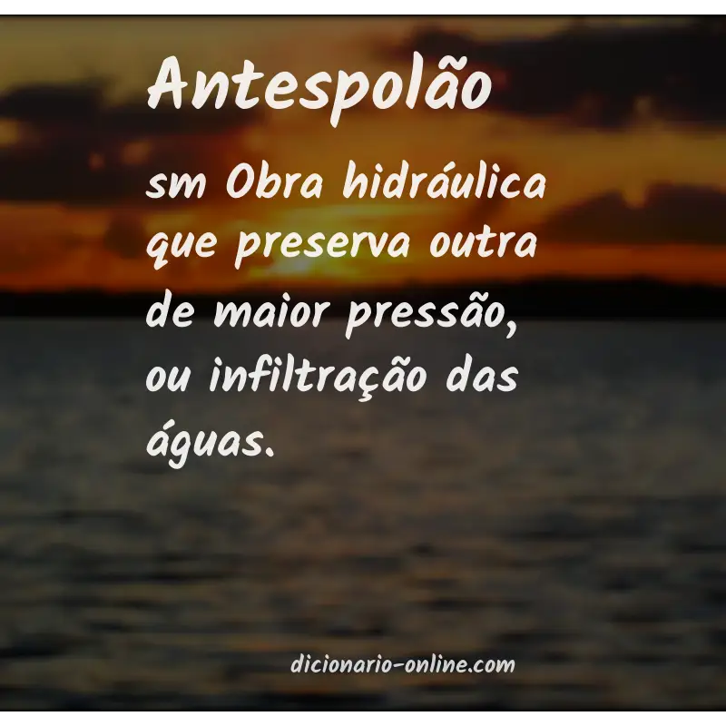 Significado de antespolão