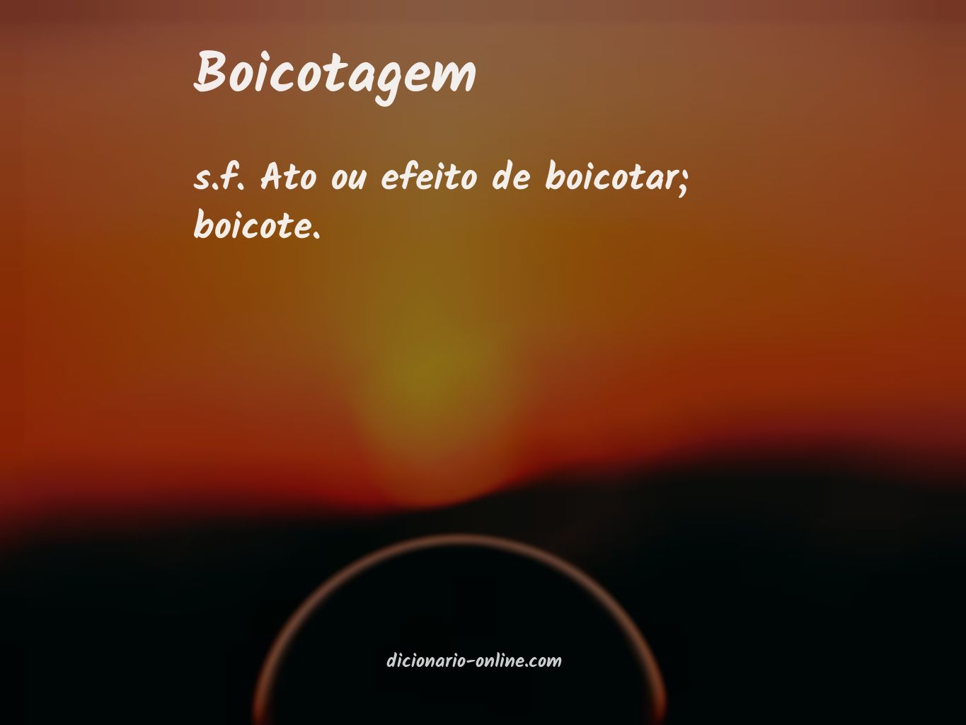 Significado de boicotagem