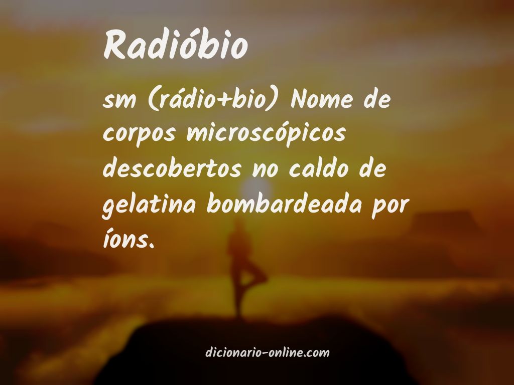 Significado de radióbio